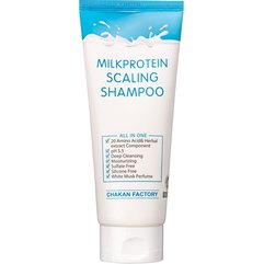 Шампунь для глибокого очищення з молочними протеїнами Chakan Factory Milk Protein Scaling Shampoo, 200 ml, фото 