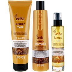 Echosline Seliar Luxury Kit Набір для зволоження волосся (шампунь + маска + масло), 350 + 300 + 100 мл, фото 