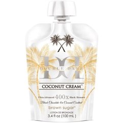 Крем для загара в солярии Brown Sugar Double Dark Coconut Cream 400X Black Bronzer, 100 ml