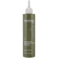Очищуючий детокс-засіб для шкіри голови з маслом чайного дерева Personal Touch Seven Touch Detoxifying Scalp Cleanser, 200 ml, фото 