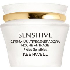 Keenwell Sensitive Anti - Aging Multiregenerating Night Cream Нічний відновлюючий омолоджуючий крем, 50 мл, фото 