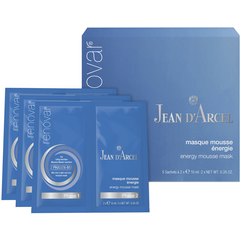 Jean D'arcel Мasque Mousse Energie Вітамінізована маска-мус з поліфенолами 5 саше, 2х10 мл, фото 