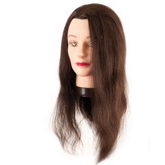Eurostil Манекен голова натур. волосся - 45-50 см, фото 
