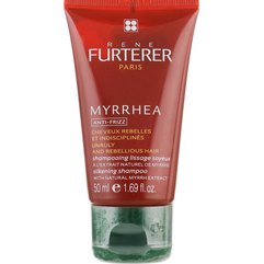 Шовковий шампунь для розгладження волосся Rene Furterer Myrrhea Anti Frizz Silkening Shampoo, 50 ml, фото 