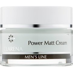 Крем легкий матирующий мужской Clarena Men Power Matt Cream, 50 ml
