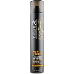 Black Professional Line Argan Treatment Nourishing Hairspray Поживний лак для волосся з аргановою олією, 500 мл, фото 