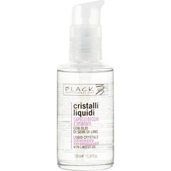 Жидкие кристаллы с экстрактом семени льна для плотных и жестких волос Black Professional Line Liquid Crystal, 100 ml