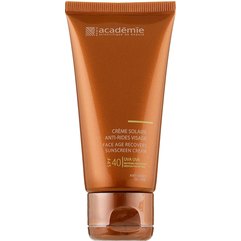 Academie Bronzecran Face Age Recovery Sunscreen Cream Сонцезахисний регенеруючий крем для обличчя SPF40, 50 мл, фото 