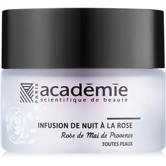 Ночной крем восстанавливающий Розовая инфузия Academie Night Infusion Rose Cream, 50 ml