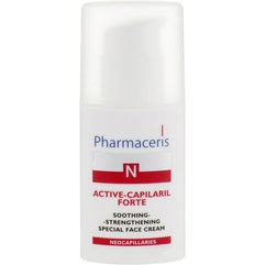 Pharmaceris N Active-Capilaril Forte Cream Крем знімає подразнення шкіри з зміцнюючий ефект, 30 мл, фото 