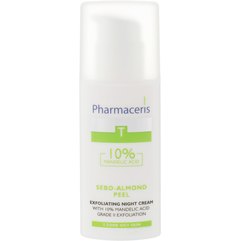 Pharmaceris T Sebo-Almond-Peel 10% Exfoliting Night Cream Нічний крем-пілінг з 10% мигдальної кислотою, 50 мл, фото 