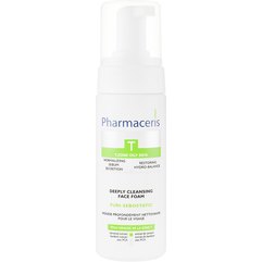 Pharmaceris T Puri-Sebostatic Deeply Cleansing Face Foam Глибоко очищає пінка для вмивання обличчя, 150мл, фото 
