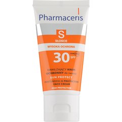 Pharmaceris S Sun Protect Hydrating & Protective Face Cream SPF 30 Зволожуючий сонцезахисний крем для обличчя SPF 30 ТМ, 50мл, фото 