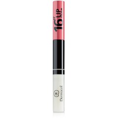 Dermacol 16H Lip Colour Стійка фарба для губ 2в1, 3 мл + 4,1 мл, фото 