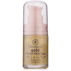 Dermacol Make-Up Base Gold Anti-Wrinkle - База под макияж омолаживающая с активным золотом, 15 мл