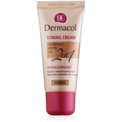 Dermacol Make-Up Toning Cream - Тональний крем зволожуючий 2в1, 30 мл, фото 