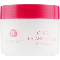 Dermacol Face Care Vital Balance - Крем пом'якшує відновлює для нормальної та комбінованої шкіри, 50 мл, фото 