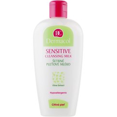 Dermacol Sensitive Cleansing Milk - Ніжне молочко для зняття макіяжу для чутливої шкіри, 200 мл, фото 