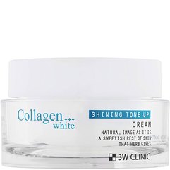 Освітлювальний крем для обличчя 3W Clinic Collagen White Shining Tone Up Cream Колагеновий, 50 мл, фото 