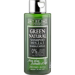 Шампунь мужской 2 в 1 для бороды и волос Alan Jey Green Natural Shampoo 2 in 1, 250 ml