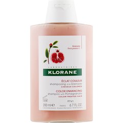 Klorane Shampoo With Pomegranate Шампунь з гранатом для посилення кольору фарбованого волосся, 200 мл, фото 