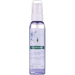 Спрей с волокнами льна для придания объема тонким волосам Klorane Leave-In Spray with Flax Fiber, 125 ml