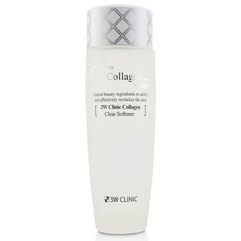 Освітлюючий тонер для обличча з колагеном 3W CLINIC Collagen White Clear Softener , 150 мл, фото 