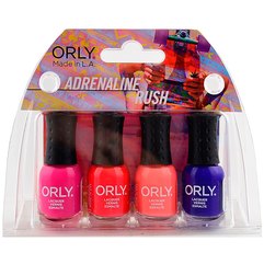 Набор мини-лаков для ногтей Orly Adrenaline Rush Mani Mini Kit, 4 шт