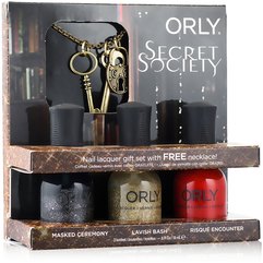 Трио-набор лаков для ногтей Подвеска з ключиками  Orly Secret Socity