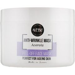 Маска альгинатная против морщин с ацеролой Alesso Professionnel Alginate Anti-Wrinkle Peel-Off Face Mask With Acerola