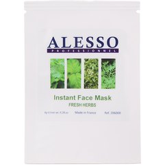 Маска противовоспалительная растворимая Свежие травы Alesso Professionnel Instant Face Mask Fresh Herbs