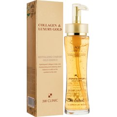 Ессенция для лица с золотом 3W CLINIC Collagen & Luxury Gold Revitalizing Comfort Gold Essence, 150 мл