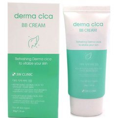 BB Крем для лица освежающий с центеллы азиатской 3W CLINIC Derma Cica BB Cream, 50 мл