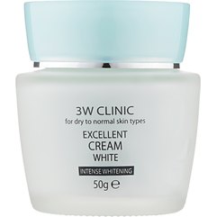 Крем для лица осветляющий с растительными экстрактами 3W CLINIC Excellent White Cream, 50 мл