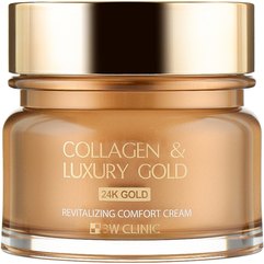 Крем омолаживающий для лица с коллагеном и коллоидным золотом 3W CLINIC Collagen & Luxury Gold Cream, 100 мл