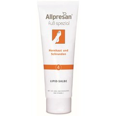 Липидная мазь от трещин стоп и мозолей 4 Allpresan Fuss Spezial Lipid-Salbe