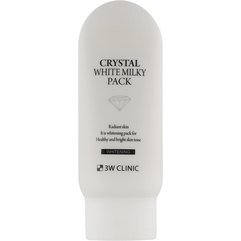 Маска для обличчя, що відбілює з екстрактом молока 3W CLINIC Crystal White Milky Pack, 200 гр, фото 