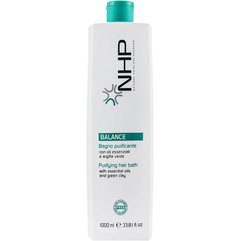 Очищуючий шампунь від жирної шкіри голови NHP Balance Purifying Hair Bath, 1000 ml, фото 