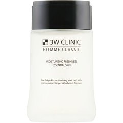 Тонер для лица 3W CLINIC Homme Classic Moisturizing Freshness Essential Skin, 150 мл