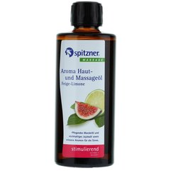 Масло массажное для ароматерапии стимулирующее Инжир-Лайм Spitzner, 190 ml