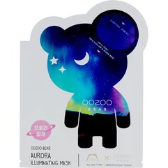 THE OOZOO Bear Aurora Illuminating Mask Маска для сяйва шкіри Північне сяйво, 1 шт, фото 
