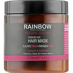 Маска для волос Арган и Кератин Rainbow Exclusive Selection Argan & Keratin Mask, 500 ml