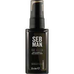 Sebastian Professional Seb Man The Groom Масло для догляду за волоссям і бородою, 30 мл, фото 