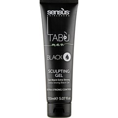 Скульптуруючий чорний гель для волосся Sensus Tabu Sculpting Black Gel, 150 ml, фото 
