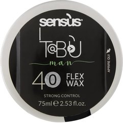 Віск для волосся з матовим ефектом Sensus Tabu Flex Wax 40, 75 ml, фото 