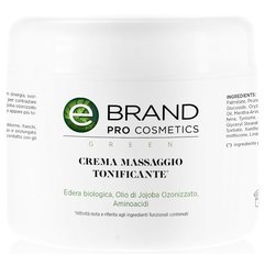 Массажный крем тонизирующий Ebrand Crema Massaggio Tonificante, 500 ml