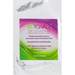 Biotonale Anti Ageing Biocellulose Mask for Face and Neck Біоцеллюлозная нано-файбер маска для обличчя та шиї антивікова, 1 шт, фото 