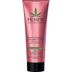 Кондиціонер для збереження кольору і надання блиску волоссю Грейпфрут-Малина Hempz Blushing Grapefruit & Raspberry Creme Conditioner, 265 ml, фото 