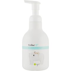 Органический мусс для мытья малышей Мальва от 0 до 3 лет O'right Mallow Baby Shampoo & Wash Mousse, 600 ml
