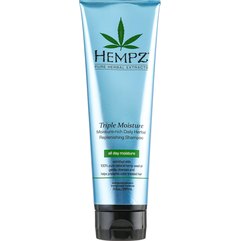 Шампунь интенсивно увлажняющий для сухих волос Hempz Triple Moisture Replenishing Shampoo, 265 ml